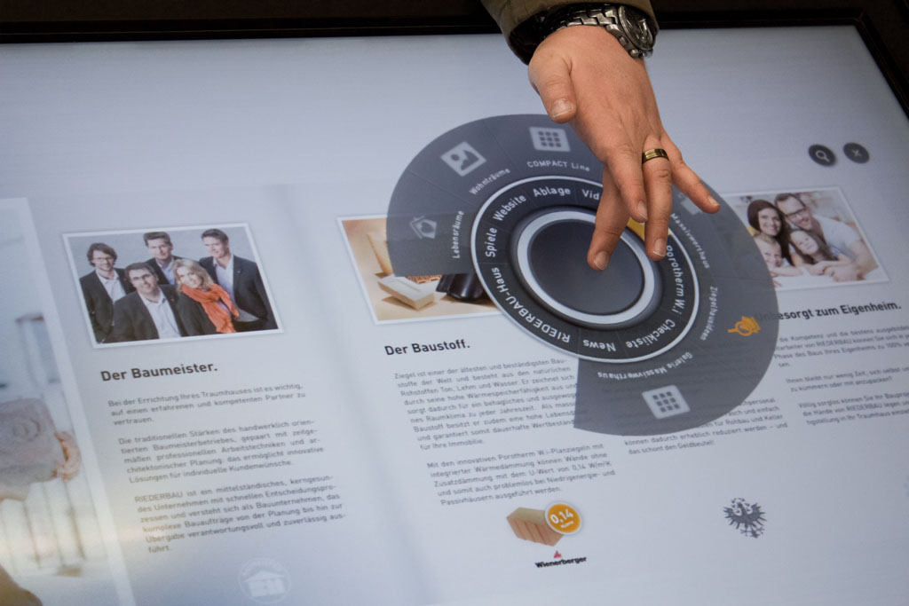 Non-linear auf den Punkt gebracht – reagieren Sie flexibel auf die Gesprächsentwicklung mittels non-linearer Navigation von p&p MultiTouch&reg;.
